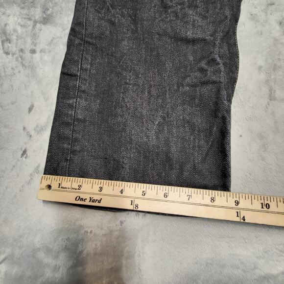 Levis 501 Jeans Mens 36x30 Black Straight Leg Button Fly Denim Classic - Picture 6 of 10